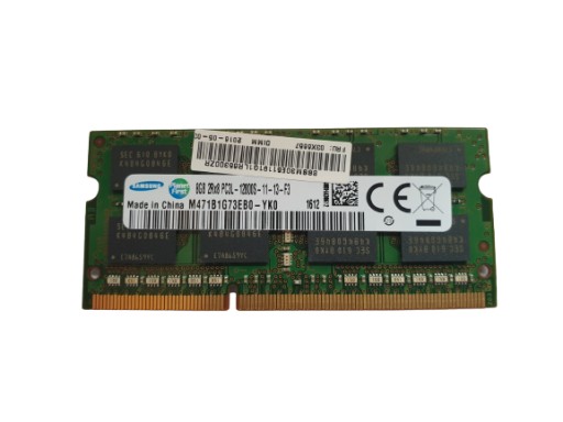 PAMIĘĆ RAM 8GB DDR3 SO-DIMM PC3L 12800S 1600MHz