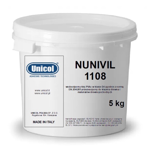 Klej do DREWNA D4 Nunivil 1108 Unicol 5kg
