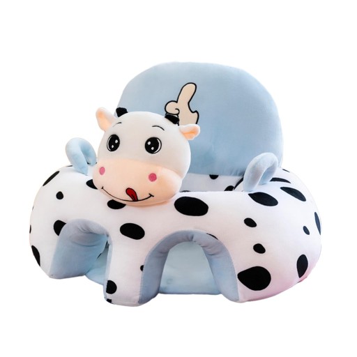 Urocze siedzisko dla niemowląt Miękkie, zdejmowane pokrycie z zamkiem błyskawicznym Baby Cow