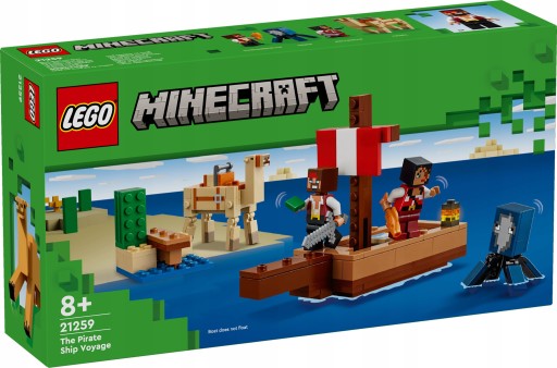 LEGO Minecraft 21259 Rejs statkiem pirackim