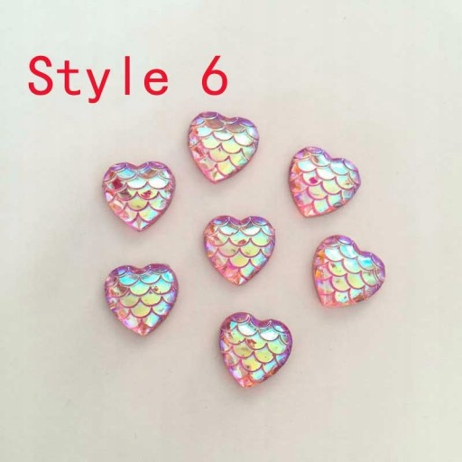 Styl 6 Wysokiej jakości nowy mm AB Color Heart Rea