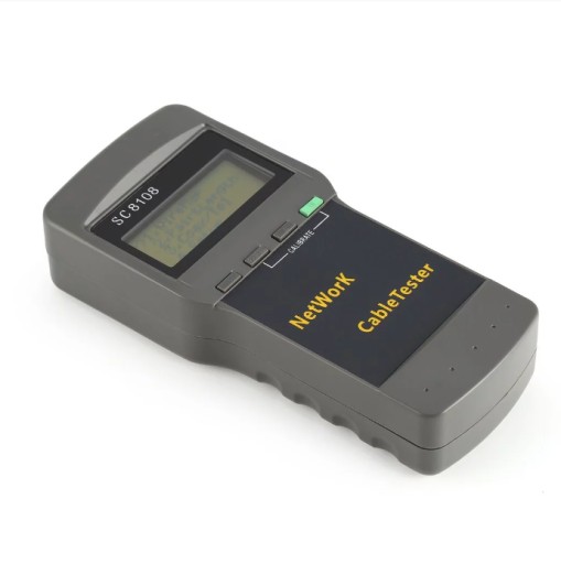 Tester sieci LAN RJ45 RJ11 BNC wyświetlacz LCD