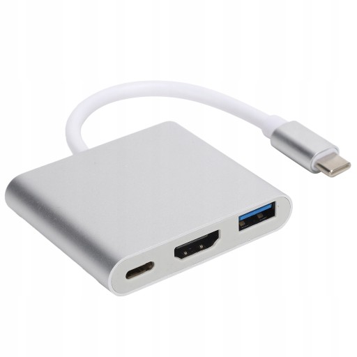 Adapter USB C 3.1 3 w 1 Hub Converter Dock High