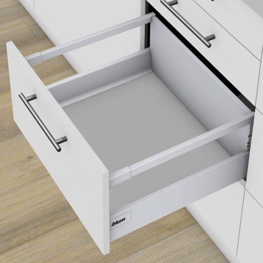 Tandembox Blum L-300 Wysoki Szary+Dno+Wzornik