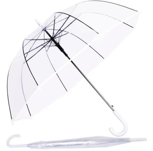 PARASOL PRZEZROCZYSTY ŚLUBNY PARASOLKA NA ŚLUB