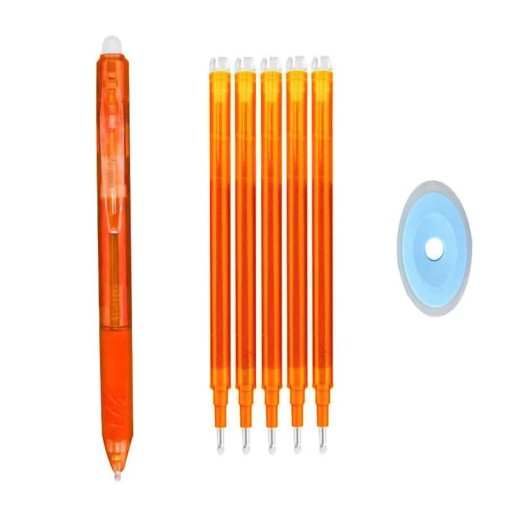 Multicolor 0.5mm Erasable Gel Pens with Refills Eraser High Quality Black