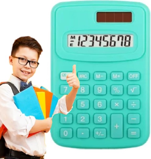 KALKULATOR SZKOLNY MATEMATYCZNY PROSTY MAŁY KIESZONKOWY DO NAUKI NA EGZAMIN