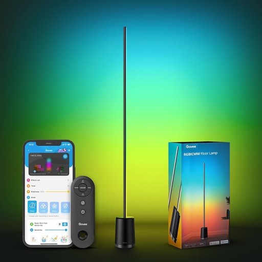 LAMPA PODŁOGOWA WIFI RGBICW GOVEE SMART APLIKACJA NOWOCZESNA