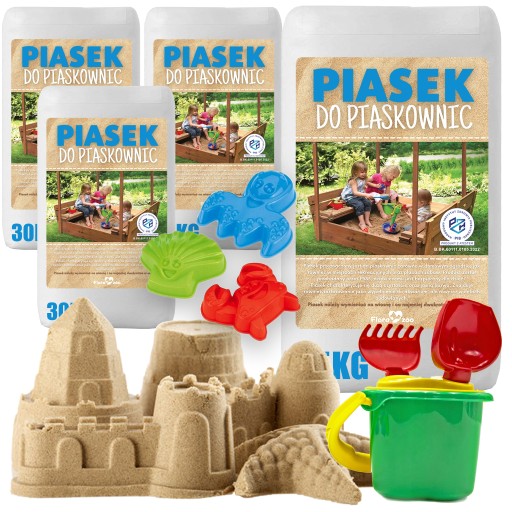 PIASEK DO PIASKOWNICY DLA DZIECI Z ATESTEM 120KG