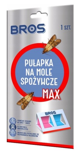 BROS PUŁAPKA LEP ŚRODEK NA MOLE SPOŻYWCZE MAX 2w1