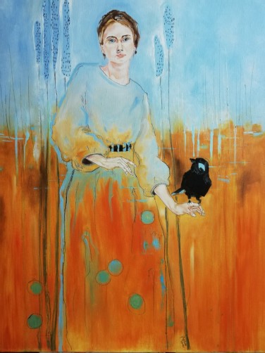Eliza Piechnik, Zapowiedź, techn. mieszana, płótno