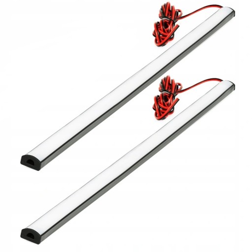 LED LISTWA ELASTYCZNA TAŚMA SAMOPRZYLEPNA 12V OŚWIETLENIE WNĘTRZA 50cm x2