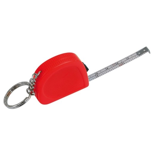 BRELOK DO KLUCZY Z MIARKĄ PODRĘCZNYM METREM 2M JUST CZERWONY