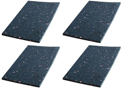 MATA ANTYPOŚLIZGOWA GUMOWA WYKŁADZINA GUMA 8mm 20x10cm ADR POD PALETY 4 SZT