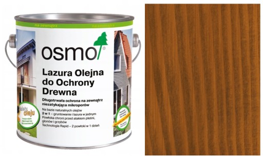 Lazura Olejna do drewna Osmo 2,5 L orzech 707