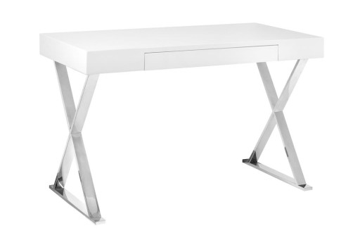 Biurko Zefir płyta MDF białe biuro dom design