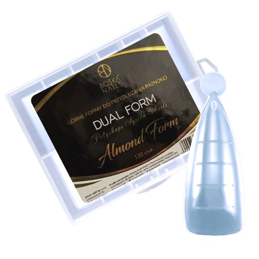 Boska Nails Formy szablony do przedłużania paznokci ALMOND DUAL FORM 120szt