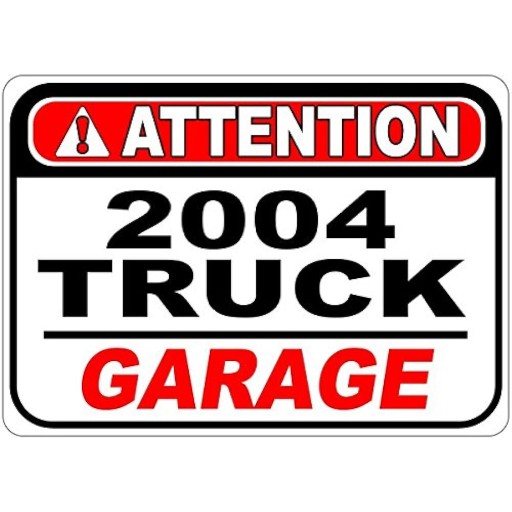 2004 4 Chevy Truck Attention Garage Aluminum Street Sign