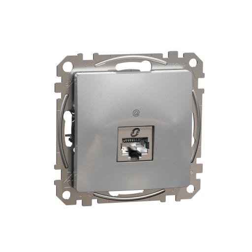 Sedna Design Gniazdo komputerowe RJ45 srebrne