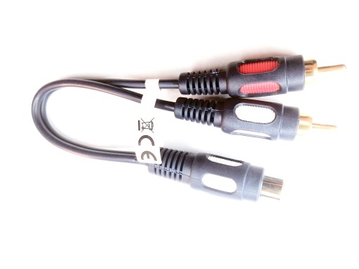 ADAPTER GNIAZDO RCA - 2X WTYK RCA