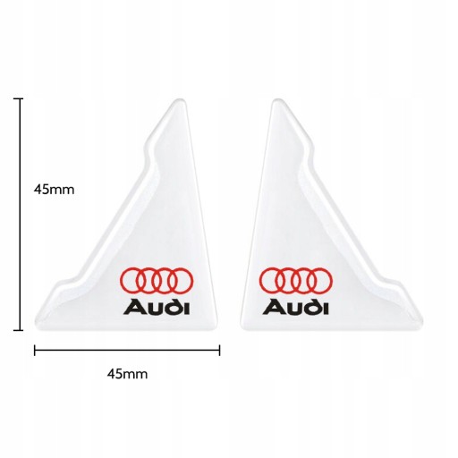 2xODBOJNIK NAKLEJKA ANTYKOLIZYJNA NA DRZWI-AUDI
