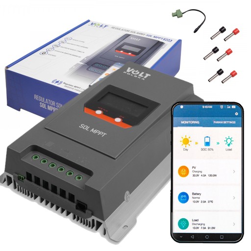 Kontroler ładowania solarny MPPT 12V 30A bluetooth