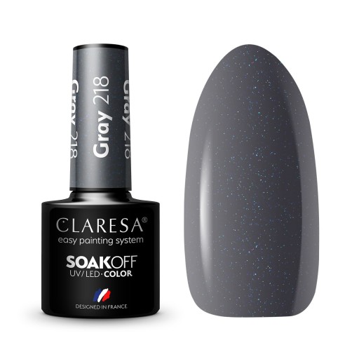 CLARESA GRAY 218 LAKIER HYBRYDOWY 5G