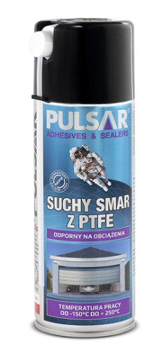 SUCHY SMAR DO BRAM GARAŻOWYCH PULSAR TEFLONOWY PTFE 400 ml