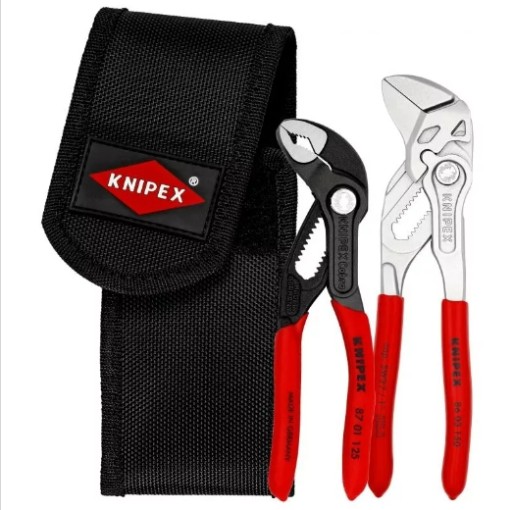 KNIPEX, zestaw szczypce do rur i szczypce - klucz mini
