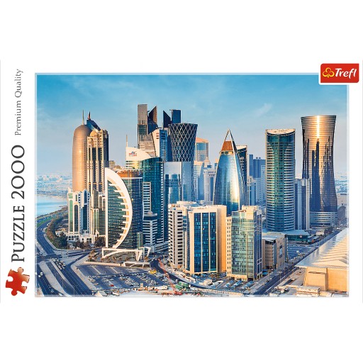 Puzzle TREFL 2000 elementów MIASTO DOHA KATAR