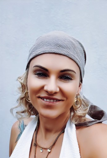 Chusta z muślinu na głowę ochrona przed słońcem