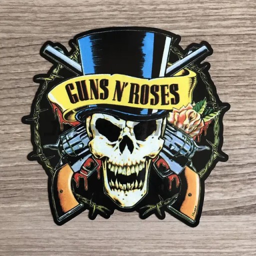 10cm4Guns N Roses odznaka marki samochód motocykl Laptop bagażnik gitara de