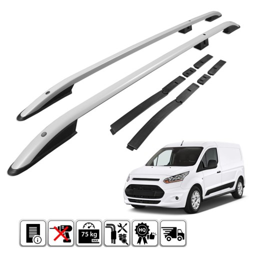 RELINGI DACHOWE DO FORD TRANSIT CONNECT DŁUGI L2