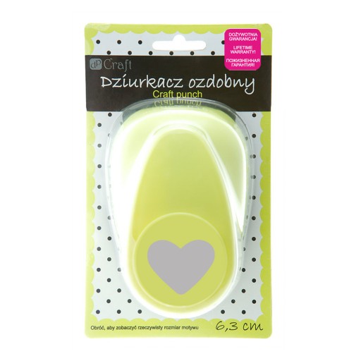 DZIURKACZ OZDOBNY 6,3 CM SERCE - dpCraft