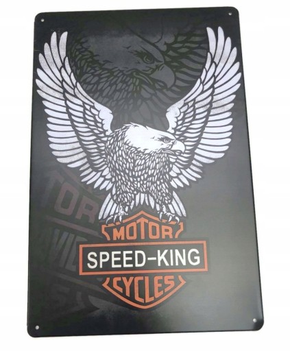 MOTORCYCLES SPEED-KING ORZEŁ TABLICA BLACHA OZDOBN