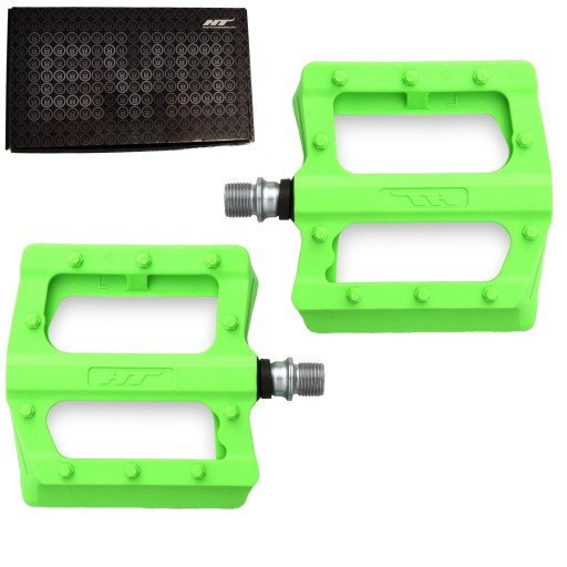 Pedały Rowerowe Platformowe HT PA12 - Green # Dirt Pump Track MTB
