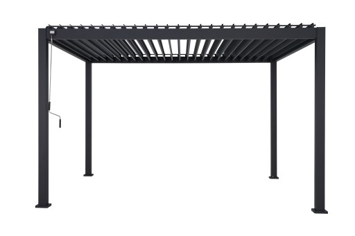Pergola ogrodowa MIRADOR 80 Solid 3 x 4m Antracyt