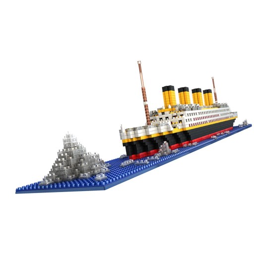 1860 sztuk plastikowy model statku Grand Titanic 3D