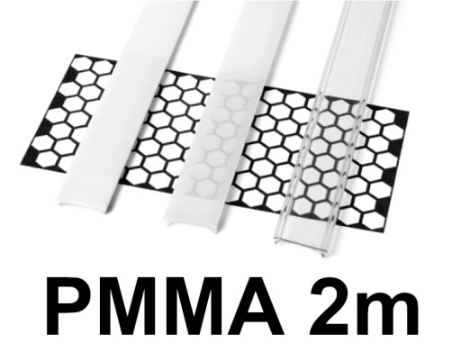 KLOSZ DO PROFILI LED 2M A B C D G H Y Z X - PMMA