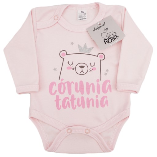 BODY r.92 jasny róż wzór 702 CÓRUNIA TATUNIA