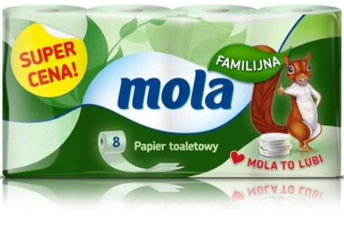 PAPIER TOALETOWY MIĘKKI BIAŁY 8 ROLEK WARSTWOWY