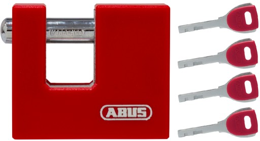 ABUS KŁÓDKA TRZPIENIOWA 878/70 4 KLUCZE MONOBLOC