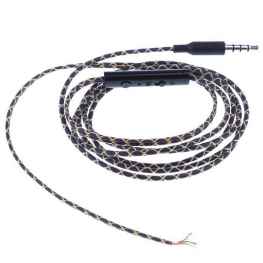 Naprawa kabla audio do słuchawek i mikrofonu 4 x 3,5 mm DIY