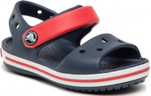 34-35 Buty Sandały Dziecięce na Rzepy Crocs Crocband NAVY RED 12856