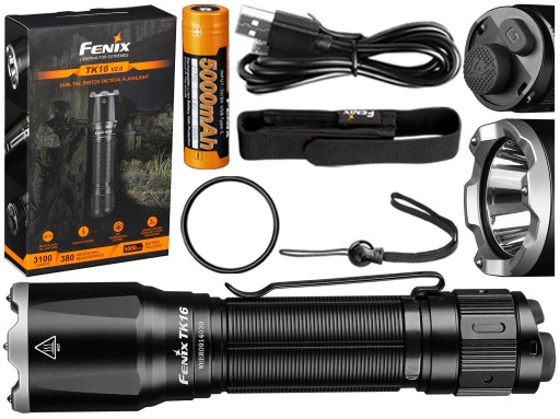 Latarka diodowa Fenix TK16 V2.0 USB-C 3100 lm