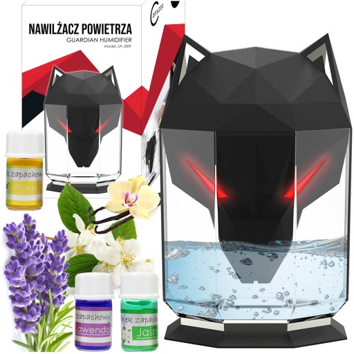 NAWILŻACZ POWIETRZA JONIZATOR OCZYSZCZACZ DYFUZOR AROMATERAPIA OLEJKI WILK