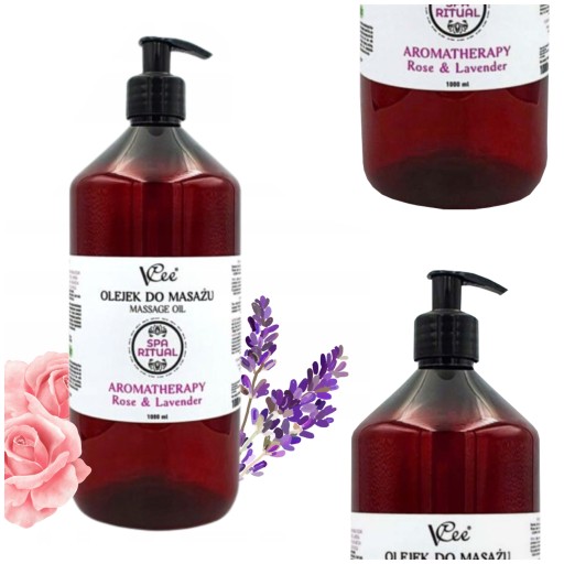 OLEJEK DO MASAŻU VCee ROSE & LAVENDER 1000 ml