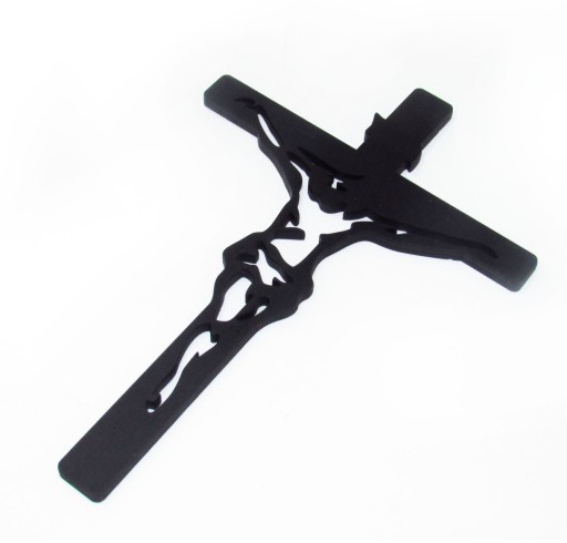 KRZYŻ DREWNIANY na ścianę dewocjonalia, krucy 20cm