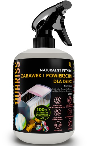 Quariss Naturalny Płyn do Mycia Zabawek Powierzchni Dla Dzieci Ekologiczny
