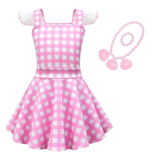 cosplay dziecięca Barbie Halter Kleid Tutu Rock B53-45